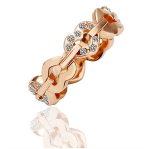 Кольцо в стиле Chopard Коронованное сердцами