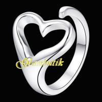 Кольцо в стиле Tiffany Безразмерное сердце