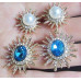 Серьги Swarovski-style Амизи