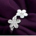 Кольцо в стиле Tiffany Цветочки с цирконом