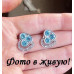 Ювелирные серьги Сердца Swarovski