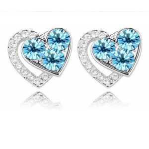 Ювелирные серьги Сердца Swarovski