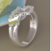 Кольцо в стиле Tiffany Бабочка в кристаллах