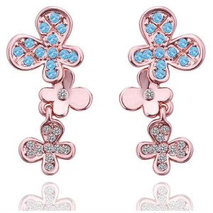 Cерьги Swarovski Бабочки 