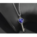 Подвеска SWAROVSKI Ключ синий с кристаллом
