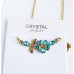 Подвеска SWAROVSKI Bee and flower голубая