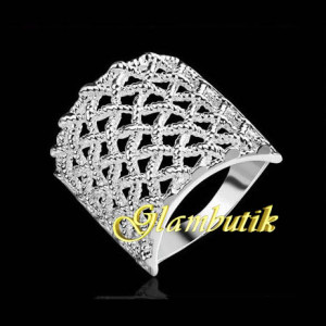 Серебрённое кольцо Ажурная сеточка