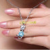 Подвеска SWAROVSKI Кошка с ошейником