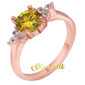 Кольцо в стиле Chopard Enigma в шампань