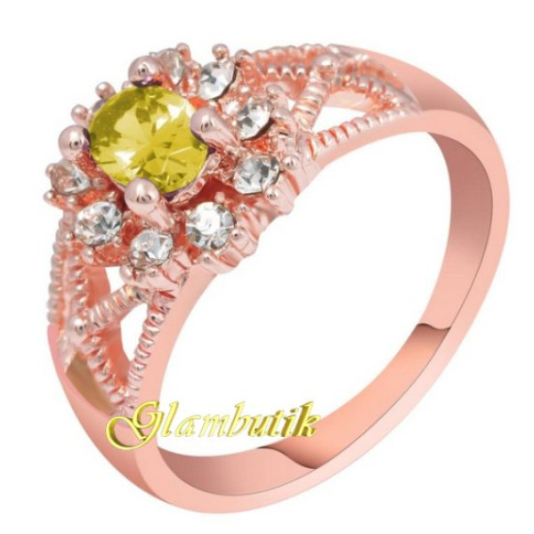 Кольцо в стиле Chopard Роскошь в шампань 