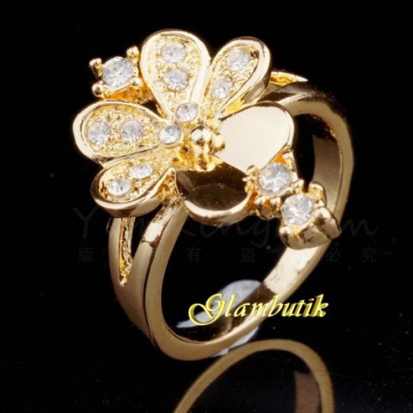 Кольцо в стиле Chopard Цветочное фэнтези