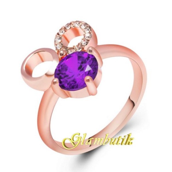 Кольцо в стиле Chopard Фиолетовый соблазн