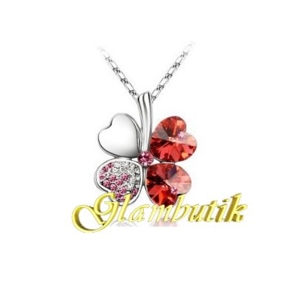 Подвеска SWAROVSKI Клевер в платине