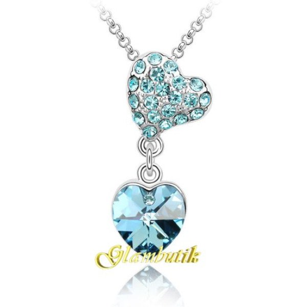 Подвеска SWAROVSKI Дуэт сердец