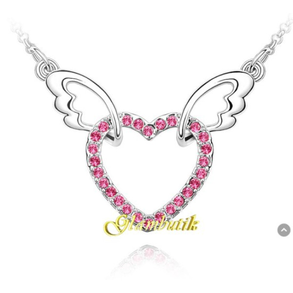 Подвеска SWAROVSKI Сердце на крыльях
