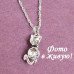 Подвеска SWAROVSKI Кошка кристальная с ошейником