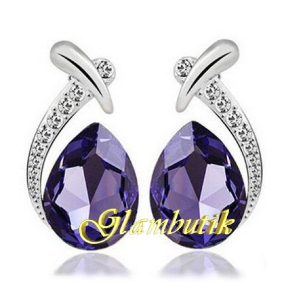 Ювелирные серьги Swarovski Tereza фиолет