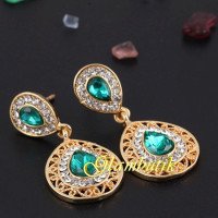 Эксклюзивные серьги Тария изумруд