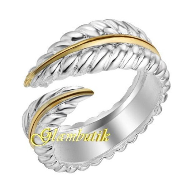 Кольцо Tiffany-style Листья
