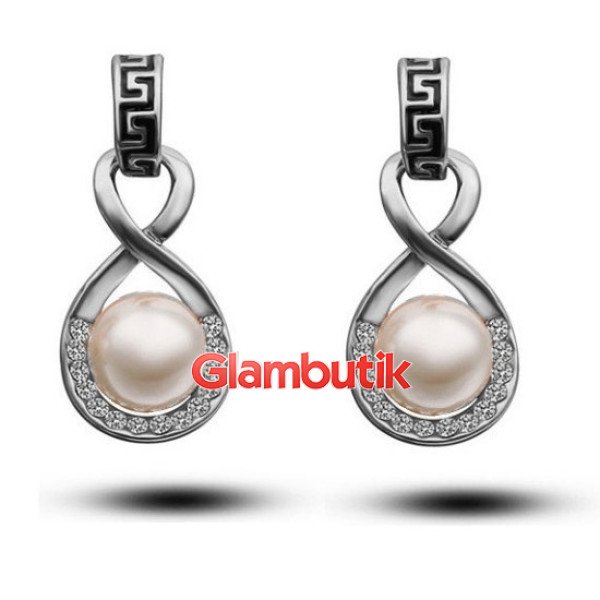 Серьги с меандром Иллюзия