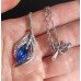 Подвеска Swarovski-style Лист