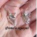 Серьги Tiffany Зайчики с месяцем