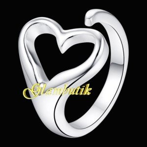 Кольцо в стиле Tiffany Безразмерное сердце