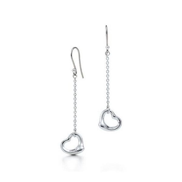 Серьги Tiffany на цепочках Сердца – Glambutik