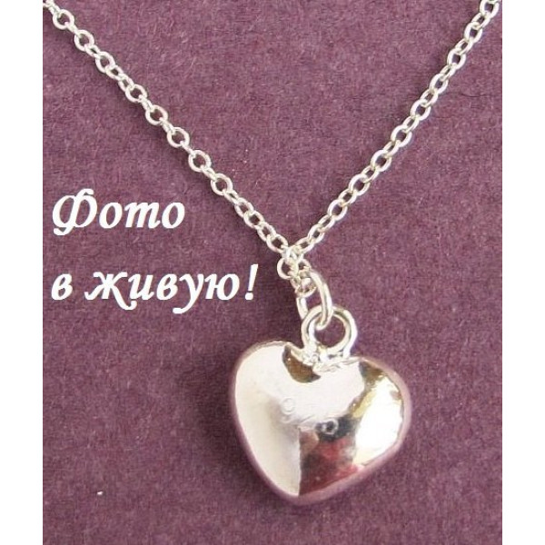Подвеска на цепи Tiffany Маленькое сердечко