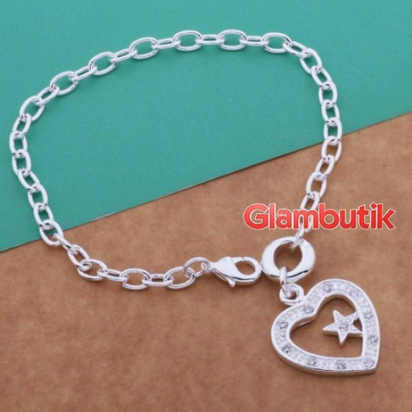Браслет Tiffany-style Сердце со звездой
