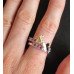 Кольцо в стиле Tiffany Бабочка в сиреневых кристаллах