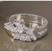 Кольцо в стиле Tiffany Бабочка в кристаллах
