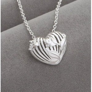 Подвеска Tiffany Тюльпан на сердце