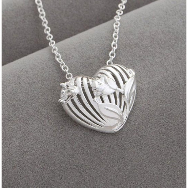 Подвеска Tiffany Тюльпан на сердце