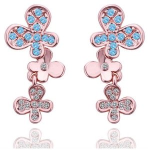 Cерьги Swarovski Бабочки 