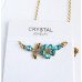 Подвеска SWAROVSKI Bee and flower голубая
