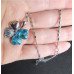 Голубой кулон Клевер SWAROVSKI