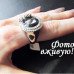 Круглое кольцо-перстень в стразах и цветах Вена