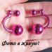 Серьги Малиновые шарики Дуэт CHANEL