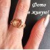 Кольцо золотое Сердце с сердцами