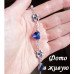 Браслет SWAROVSKI Сердца в цветах