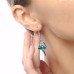 Серьги Балерина в голубой пачке Swarovski