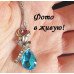 Ювелирная подвеска Swarovski Роза кристалл