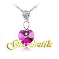 Подвеска SWAROVSKI Саманта малиновая