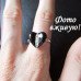 Серебрённое кольцо Сердце Кристи