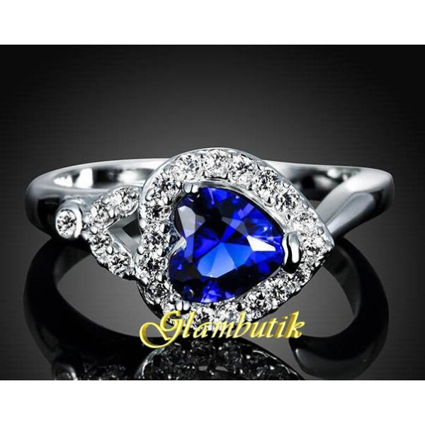 Серебрённое кольцо Сердце океана