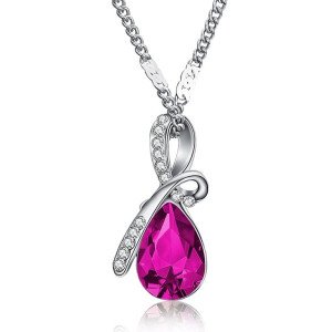 Ювелирная подвеска Swarovski Алекто малиновая