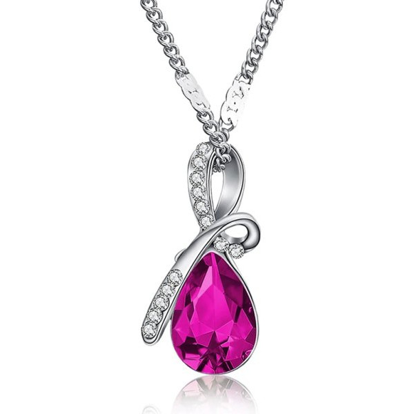 Ювелирная подвеска Swarovski Алекто малиновая