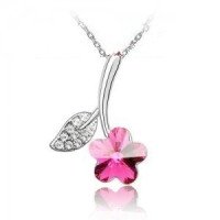 Подвеска SWAROVSKI Блеск цветов розовый