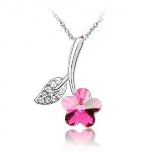 Подвеска SWAROVSKI Блеск цветов розовый